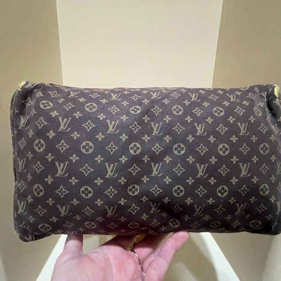 Louis Vuitton Ebene Monogram Mini Lin Speedy 30 - Picture 7 of 14
